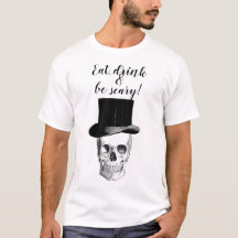 Iss, trink und sei gruselig! Vintage T-Shirt Unise