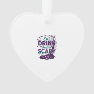 Iss Trinke Sei Gruselig Halloween Gruseliger Baum  Ornament