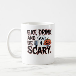 Iss Trinke Sei Gruselig Halloween Kürbis Kreativer Kaffeetasse