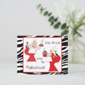 Iss, trinke und sei fatbulös! postkarte (Stehend Vorderseite)