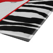 "Iss, trinke und sei fettmodisch!" Schneidebrett (Ecke)