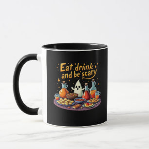 Iss Trinke Und Sei Gruselig Halloween Gruseliger S Tasse