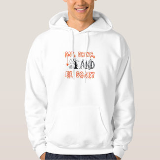 Iss Trinke Und Sei Gruselig Minimal Zitat Hoodie