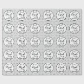 Iss trinken Biene verheiratet Spaß Spaß Geschenkpapier (Flach)