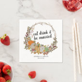 Iss Urlaub trinken und Verheiratet Erntedank sein Serviette (Beispiel)