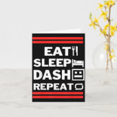 Iss Videospiel Eat Sleep Dash Repeat Karte (Gelbe Blume)