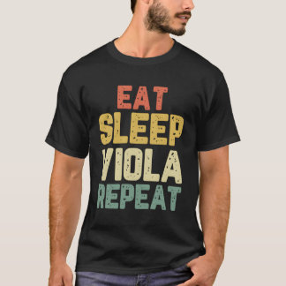 Iss Viola Spielen Wiederholen Spieler Bratschist G T-Shirt