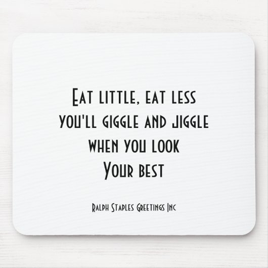 Iss wenig mousepad (Vorne)