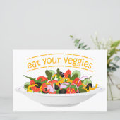 Iss Your Veggies Zitat frisch Salat Mix Schüssel g (Stehend Vorderseite)