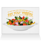 Iss Your Veggies Zitat frisch Salat Mix Schüssel g (Innenansicht Horizontal (Oben))