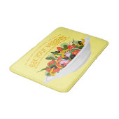 Iss Your Veggies Zitat frisch Salat Mix Schüssel g Badematte (Schrägansicht)