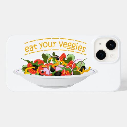 Iss Your Veggies Zitat frisch Salat Mix Schüssel g Case-Mate iPhone Hülle (Rückseite (Horizontal))