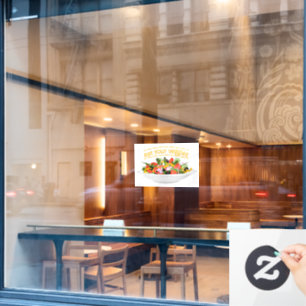 Iss Your Veggies Zitat frisch Salat Mix Schüssel g Fensteraufkleber