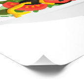 Iss Your Veggies Zitat frisch Salat Mix Schüssel g Fotodruck (Ecke)