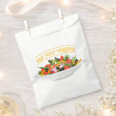 Iss Your Veggies Zitat frisch Salat Mix Schüssel g Geschenktütchen (Ausgeschnitten)
