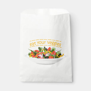 Iss Your Veggies Zitat frisch Salat Mix Schüssel g Geschenktütchen