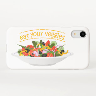 Iss Your Veggies Zitat frisch Salat Mix Schüssel g iPhone Hülle