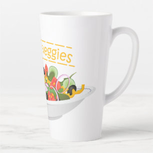 Iss Your Veggies Zitat frisch Salat Mix Schüssel g Milchtasse