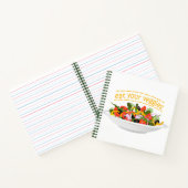 Iss Your Veggies Zitat frisch Salat Mix Schüssel g Notizblock (Innenseite)