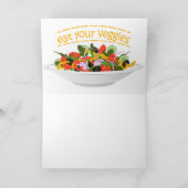 Iss Your Veggies Zitat frisch Salat Mix Schüssel g Programm (Innenseite)