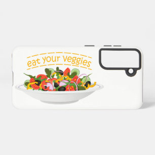 Iss Your Veggies Zitat frisch Salat Mix Schüssel g Samsung Galaxy Hülle