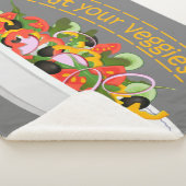 Iss Your Veggies Zitat frisch Salat Mix Schüssel g Sherpadecke (3/4)