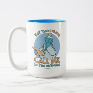 Iss zwei Kekse, ruf mich am Morgen an Zweifarbige Tasse