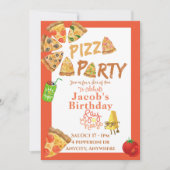 Issa Pizza Party Einladung Card (Vorderseite)