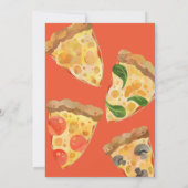 Issa Pizza Party Einladung Card (Rückseite)