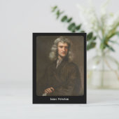 Issac Newton Postkarte (Stehend Vorderseite)