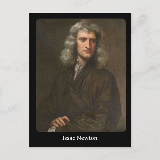 Issac Newton Postkarte (Vorderseite)