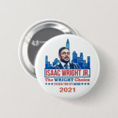 Issac Wright Jr NYC Mayor 2021 Button (Vorne & Hinten)