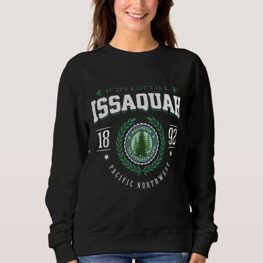 Issaquah Washington State Pine Tree WA Souvenir Re Sweatshirt (Vorderseite)