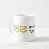 Issen Schlafen Malen Kaffeetasse (Vorderseite Links)