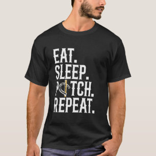 Issen Schlafen Werfen Wiederholen Hufeisenwerfen T-Shirt