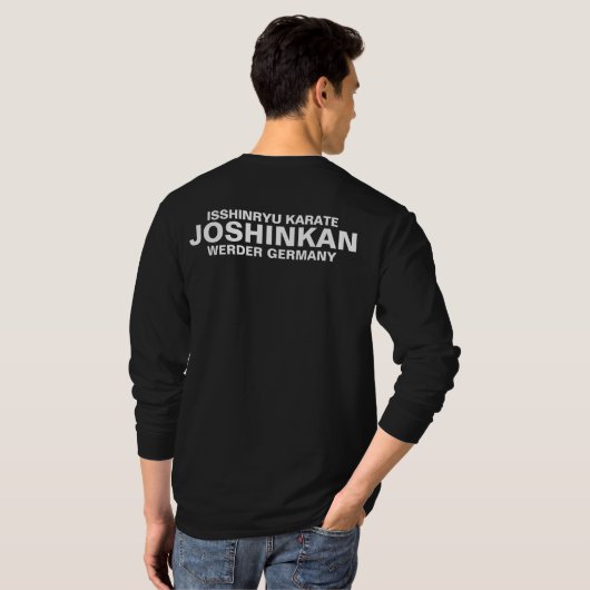 Isshinryu Karate, Joshinkan, Langarm Shirt, black T-Shirt (Schwarz voll)