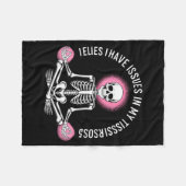 Issues In My Tissues Ehlers Danlos Syndrome Awaren Fleecedecke (Vorderseite (Horizontal))
