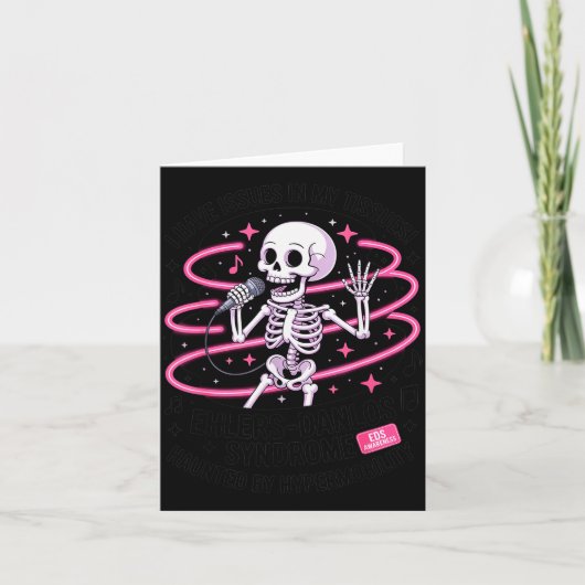 Issues In My Tissues Ehlers Danlos Syndrome Funny  Karte (Vorderseite)