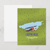 Issyk-Kul Kirgisistan See Reise Poster Kunst. (Vorne/Hinten)