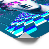 Ist 2016 Vaporwave Glitch Statue Ästhetik Poster (Ecke)