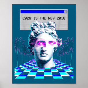 Ist 2016 Vaporwave Glitch Statue Ästhetik Poster