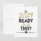 ist 2024 für all das bereit postkarte (Vorne/Hinten)