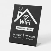 Ist auf dem Haus WiFi Password Pedestal-Schild Sockelschild (Vorderseite)