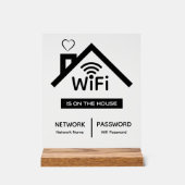 Ist auf dem Haus WLAN-Passwort Acrylschild (Vorderseite)