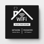 Ist auf der Wifi-Passwort-Plakette Fotoplatte (Vorderseite)