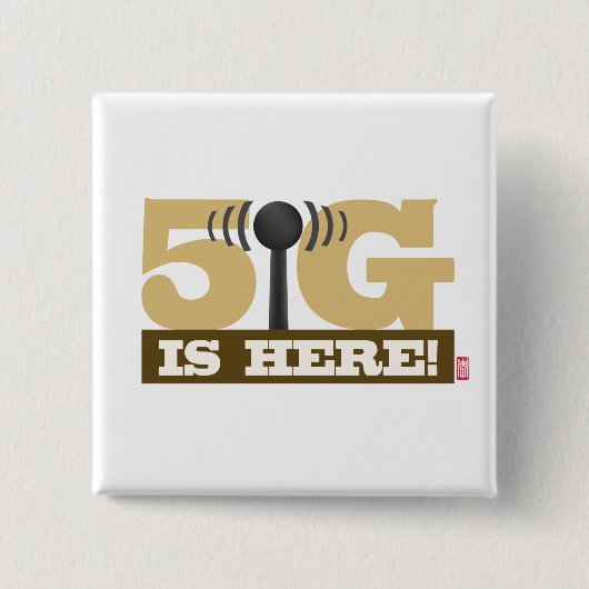 ist bewegliches Netz 5G hier! Button (Vorderseite)
