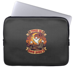 Ist Boo Sheet Halloween Geist Friedhof Kürbisse_1 Laptopschutzhülle