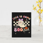 Ist Boo Sheet Niedlich Ghost Retro Halloween Kostü Karte (Gelbe Blume)