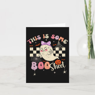 Ist Boo Sheet Niedlich Ghost Retro Halloween Kostü Karte