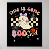 Ist Boo Sheet Niedlich Ghost Retro Halloween Kostü Poster (Vorne)